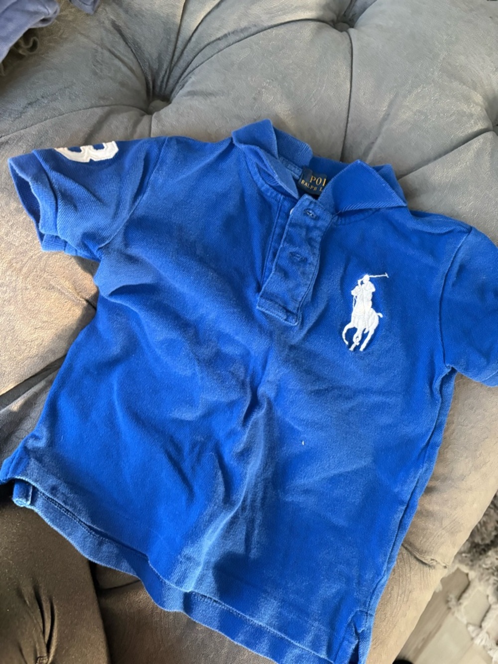 Polo by Ralph Lauren Royal Blue Boys Polo with White Pony